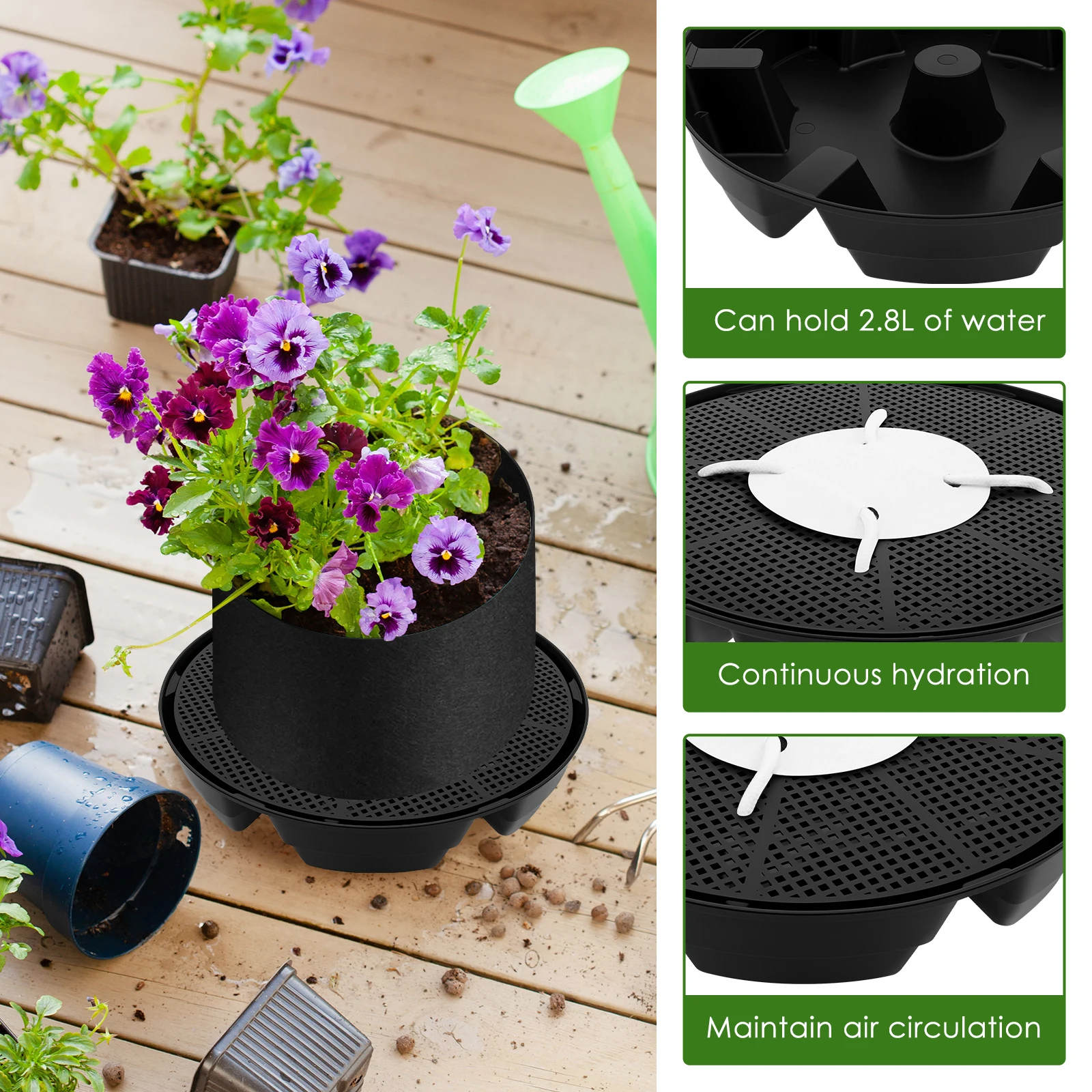 Base para Vaso de Flores (4 Pe - Drip Tray Saucer avaliação e preço