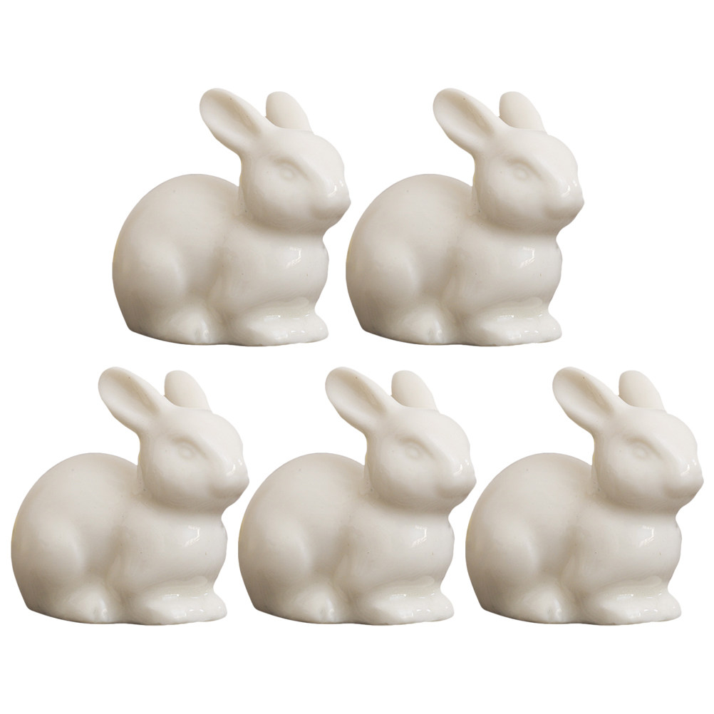 5 Peças de Decoração de Coelho - Bonsai Garden Landscape Design avaliação e preço